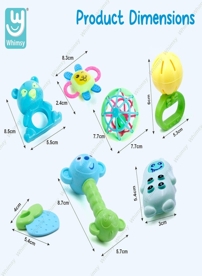 ويمسي مجموعة خشخيشات ويمسي بيبي كيندر للأطفال من عمر 0 إلى 6 أشهر، غير سامة، خالية تمامًا من مادة BPA، خشخيشات للأطفال الرضع للإمساك بها وتدويرها وهزها، خشخيشات ملونة مكونة من 8 قطع، لعبة حسية تعليمية مبكرة - Image 2